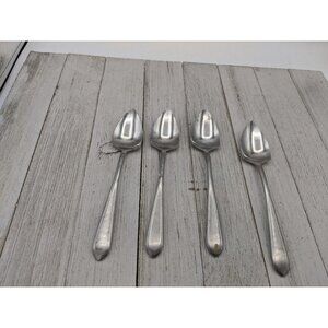 Set of 4 SILHOUETTE Supreme Cutlery Towle Grapefruit Spoons Stainless Flatware